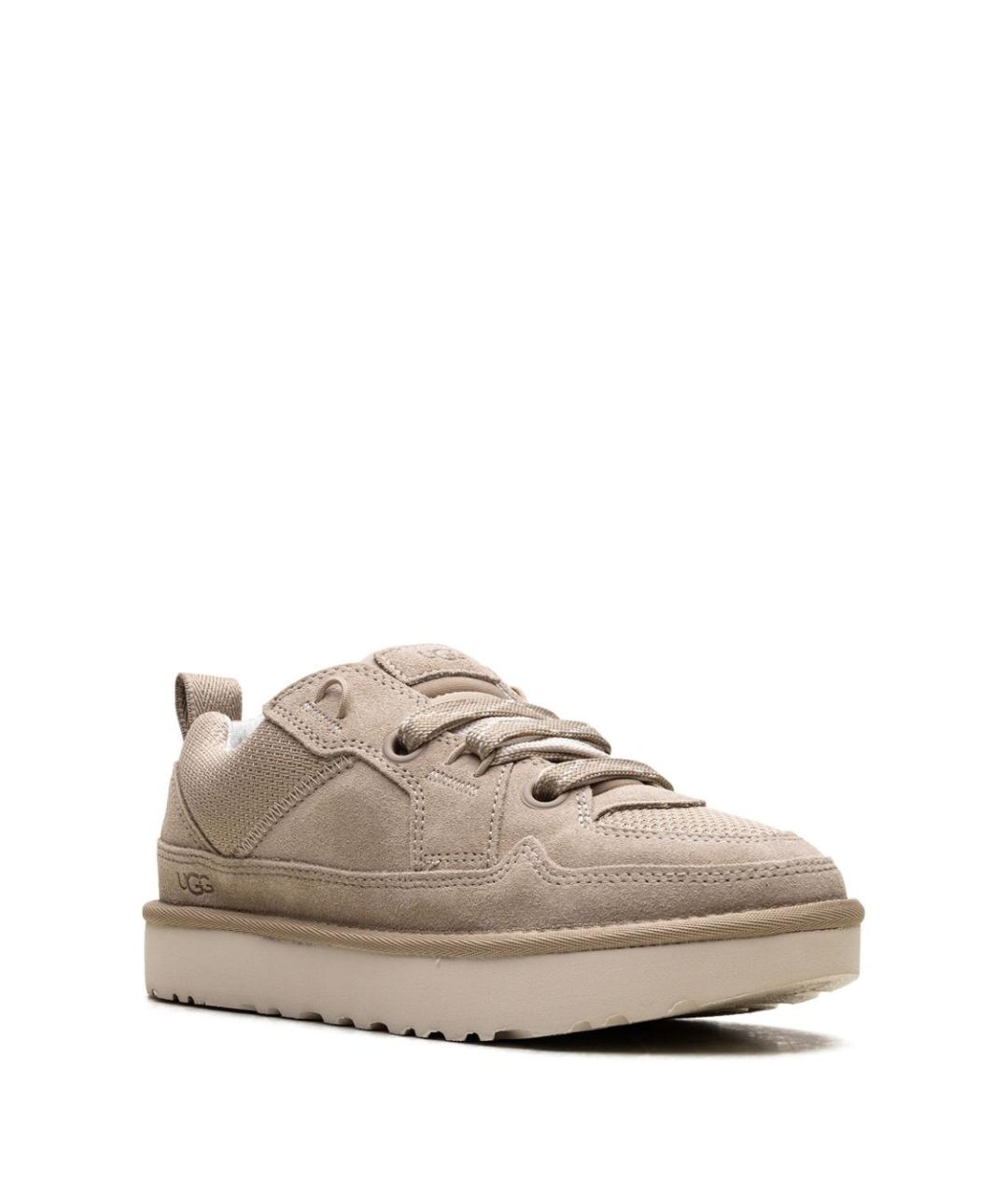 UGG AUSTRALIA Бежевые замшевые кеды, фото 3