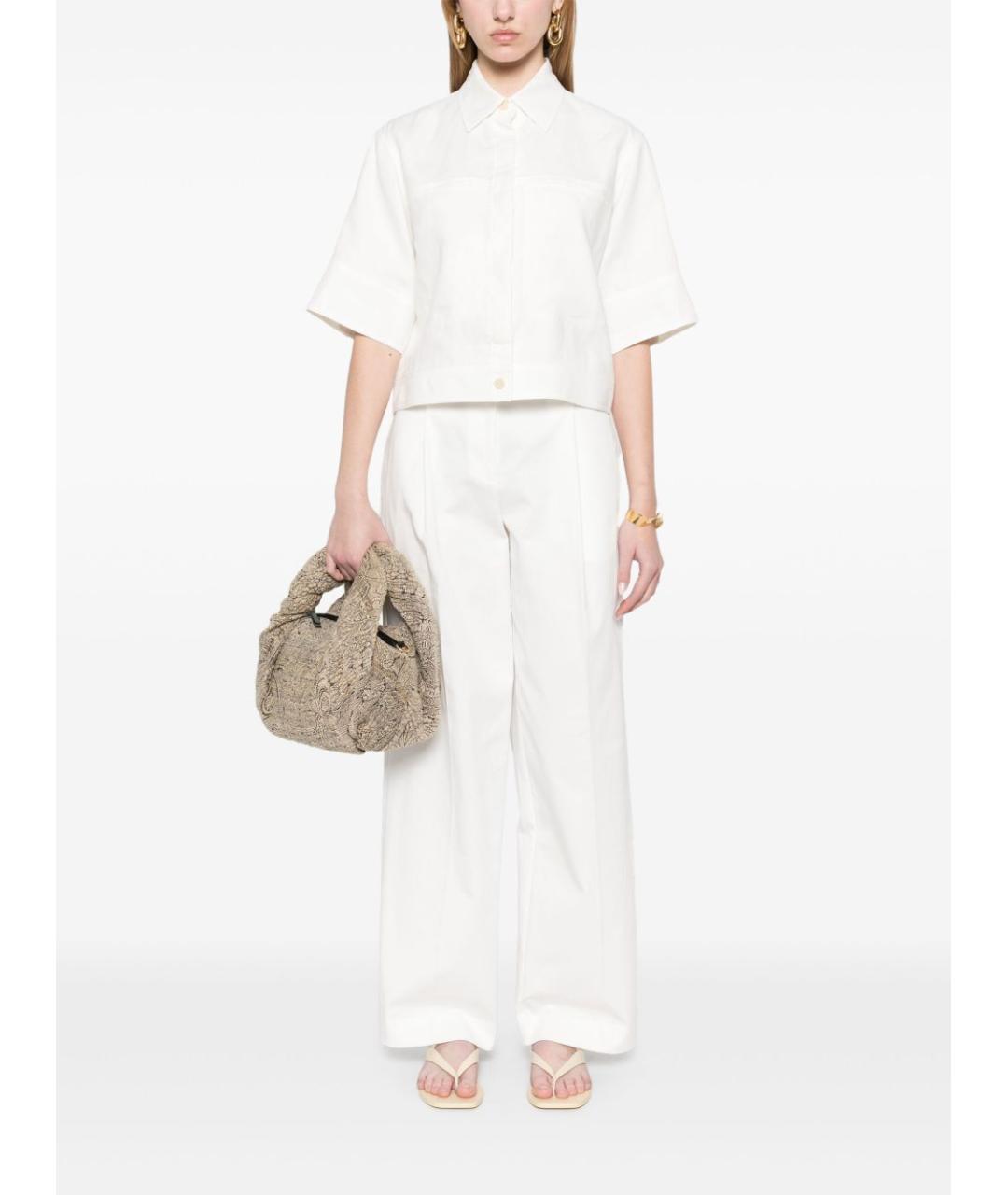 MAX MARA Белая льняная рубашка, фото 5