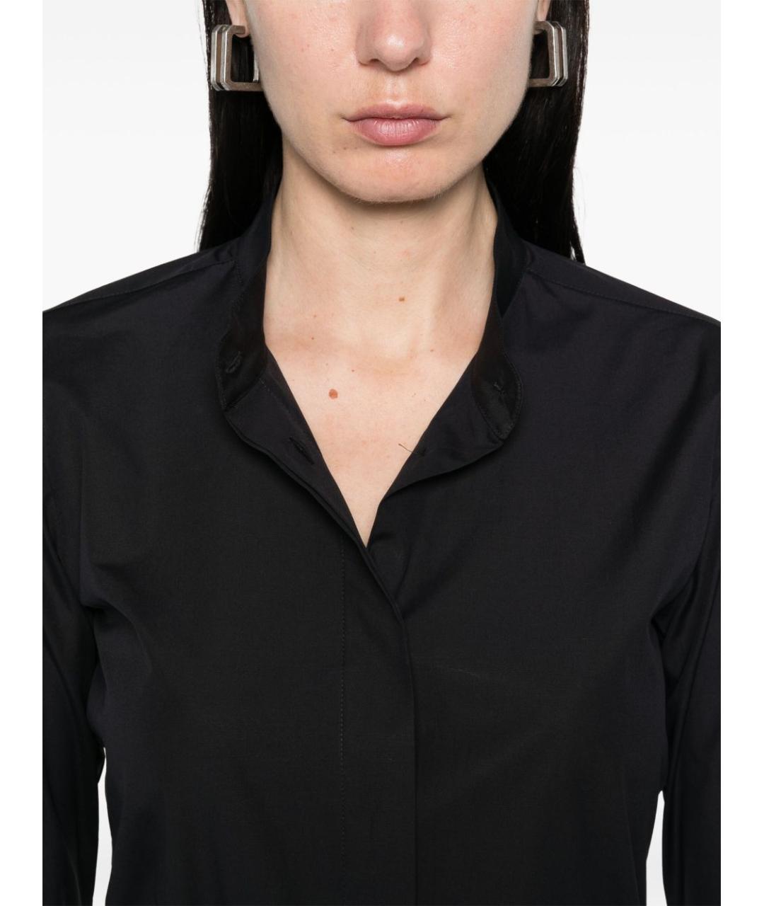 MAX MARA Темно-синяя хлопковая рубашка, фото 4