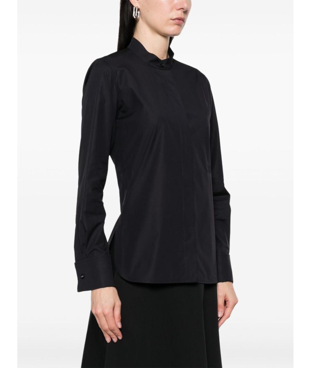 MAX MARA Темно-синяя хлопковая рубашка, фото 3