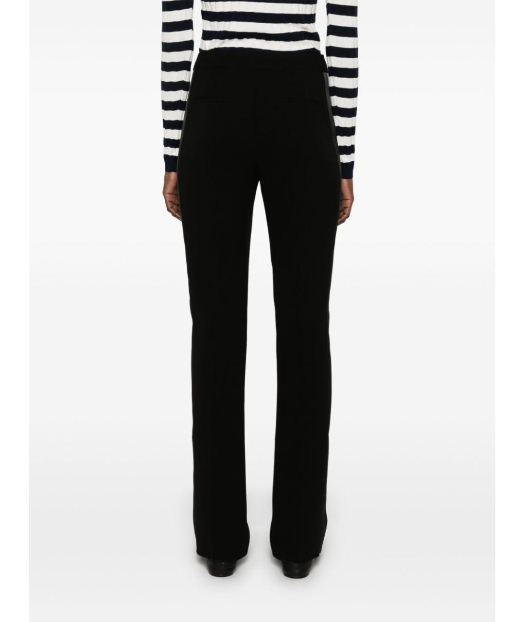 MAX MARA Черные полиэстеровые прямые брюки, фото 5