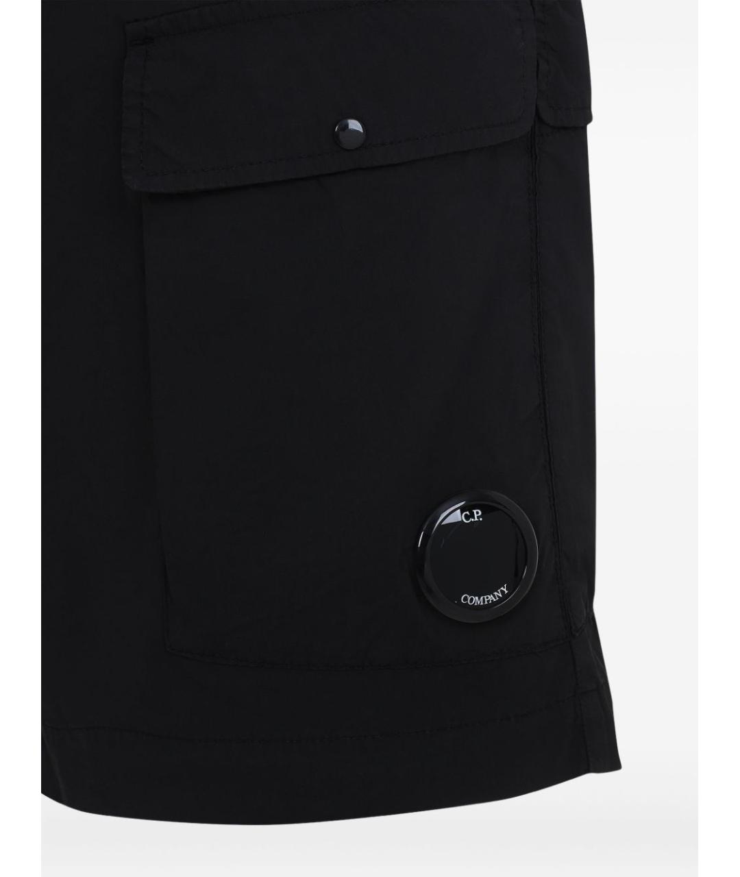 CP COMPANY Черные хлопковые шорты, фото 3