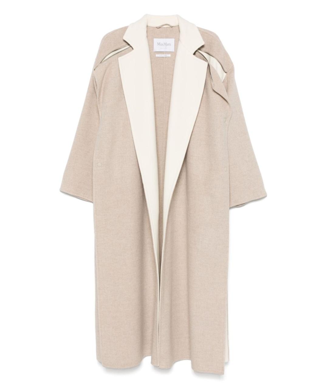 MAX MARA Бежевое кашемировое пальто, фото 1