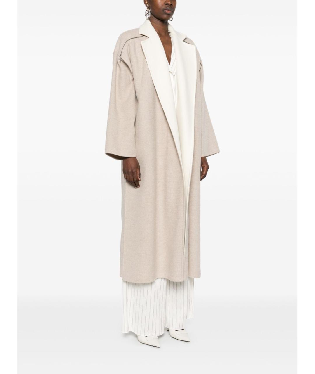 MAX MARA Бежевое кашемировое пальто, фото 2