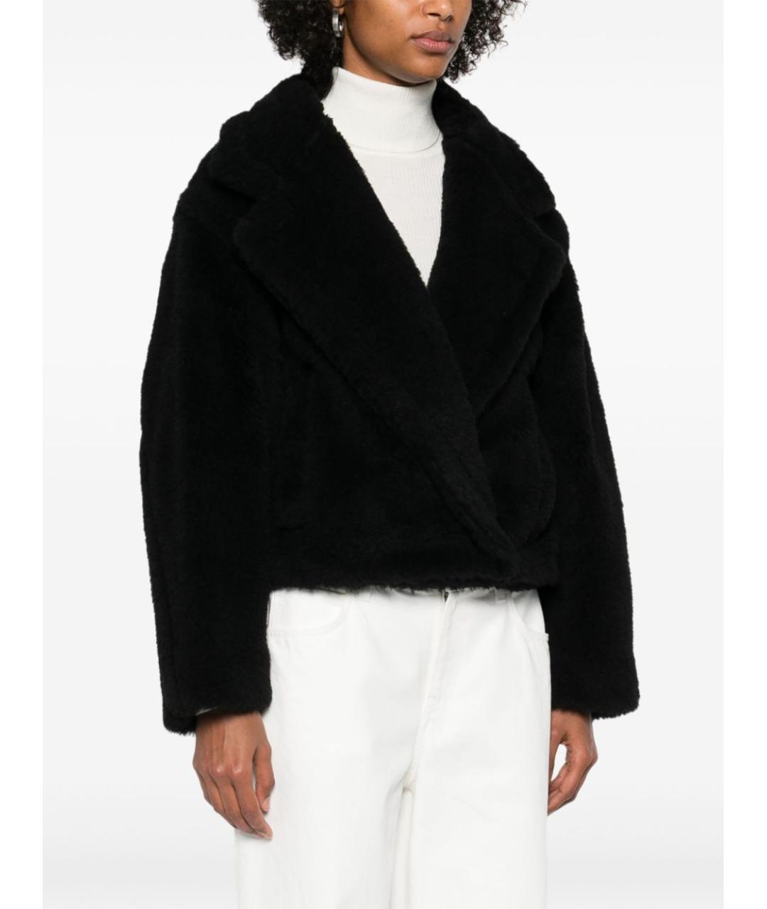 MAX MARA Черное шерстяное пальто, фото 2
