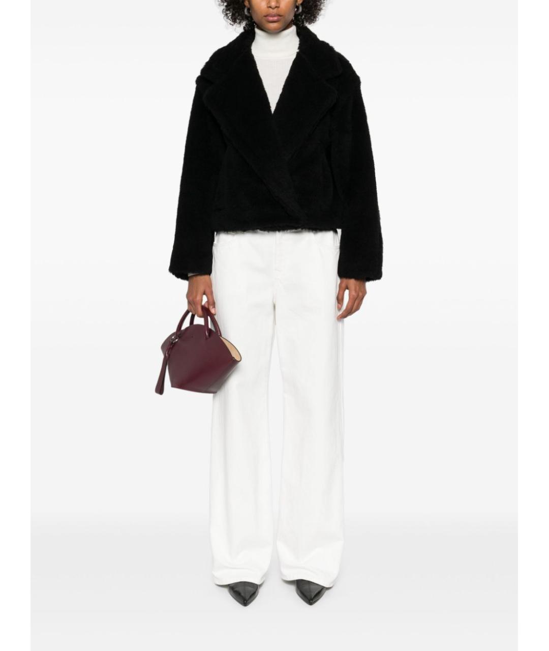 MAX MARA Черное шерстяное пальто, фото 4