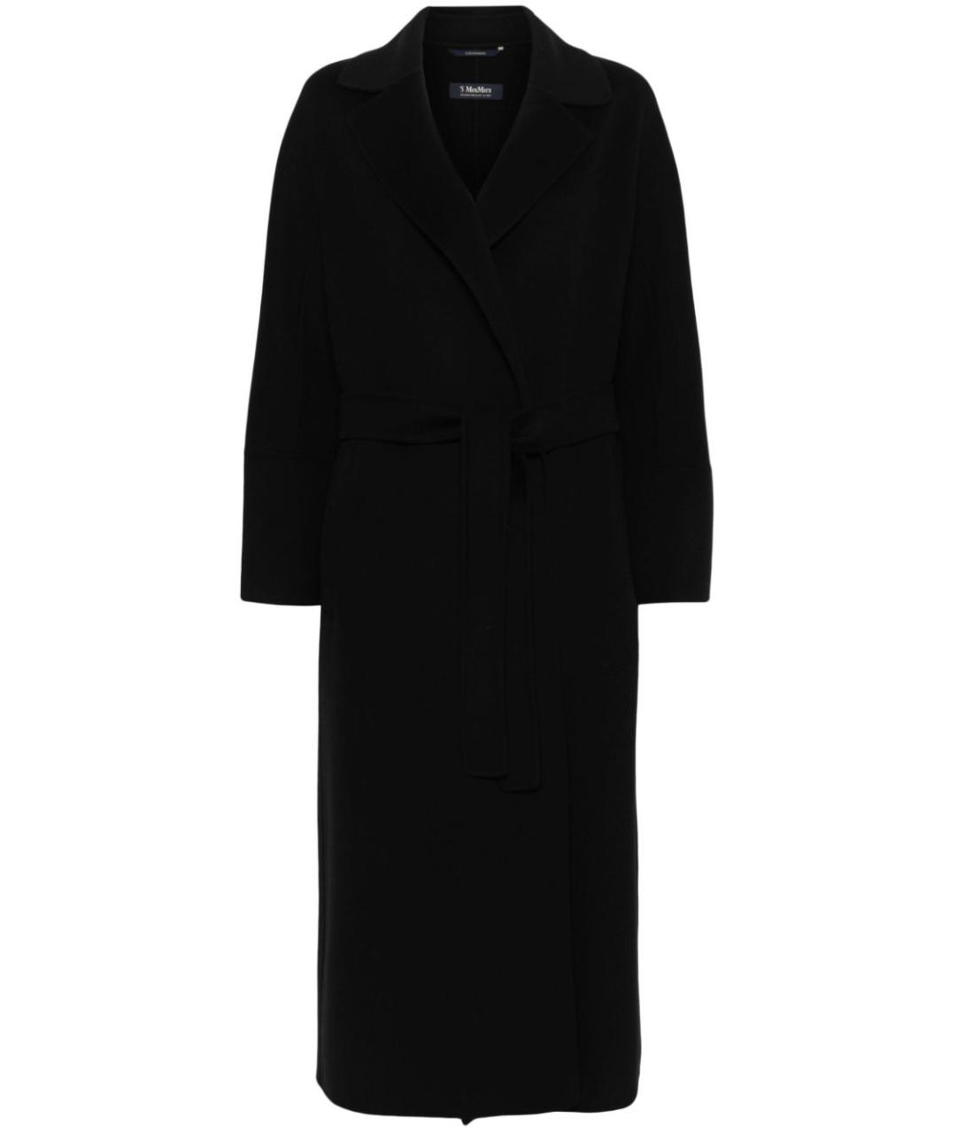 'S MAX MARA Черное шерстяное пальто, фото 1