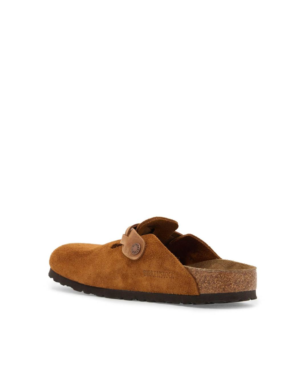BIRKENSTOCK Горчичные замшевые сабо, фото 4