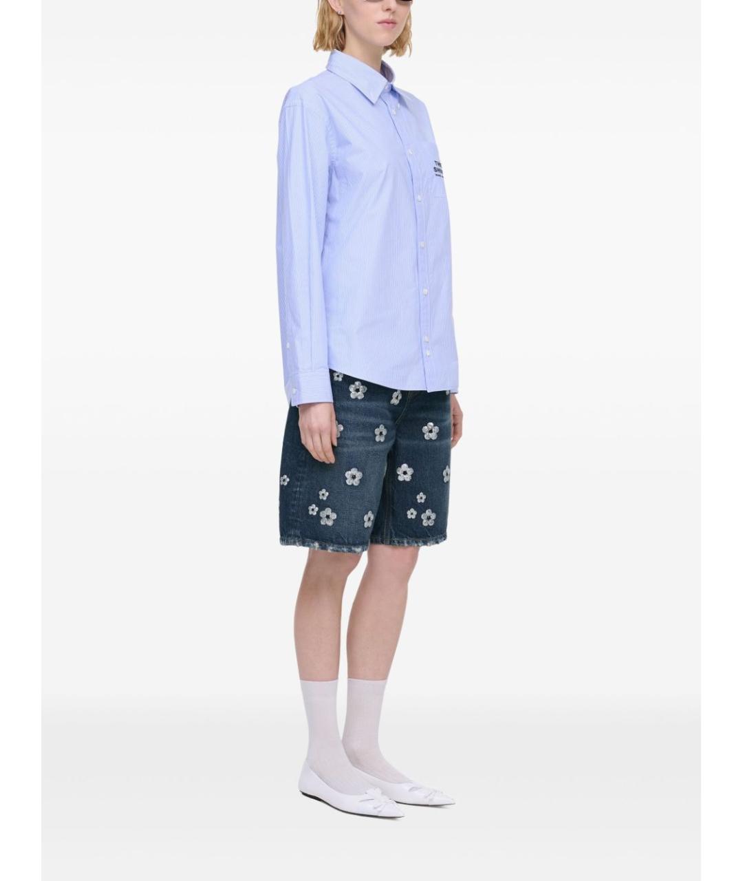 MARC JACOBS Голубая хлопковая рубашка, фото 4