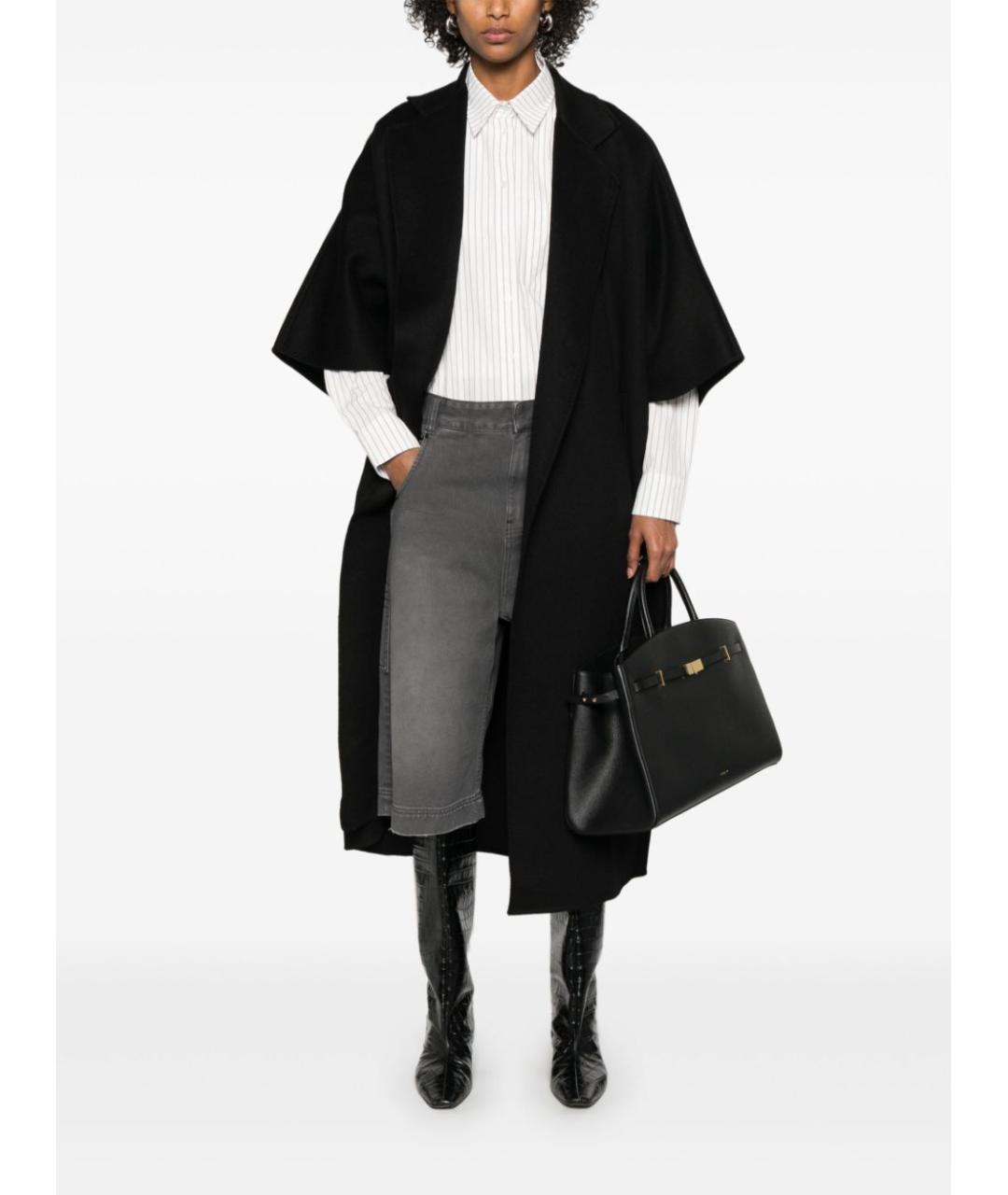MAX MARA Черное пальто, фото 4