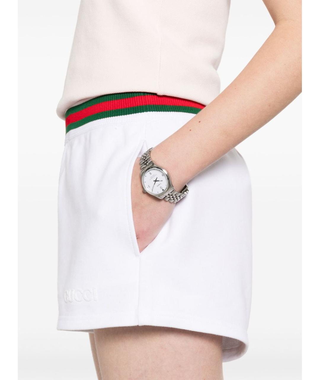 GUCCI Белые хлопковые шорты, фото 3