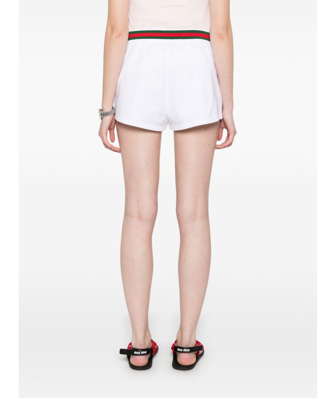 GUCCI Белые хлопковые шорты, фото 2