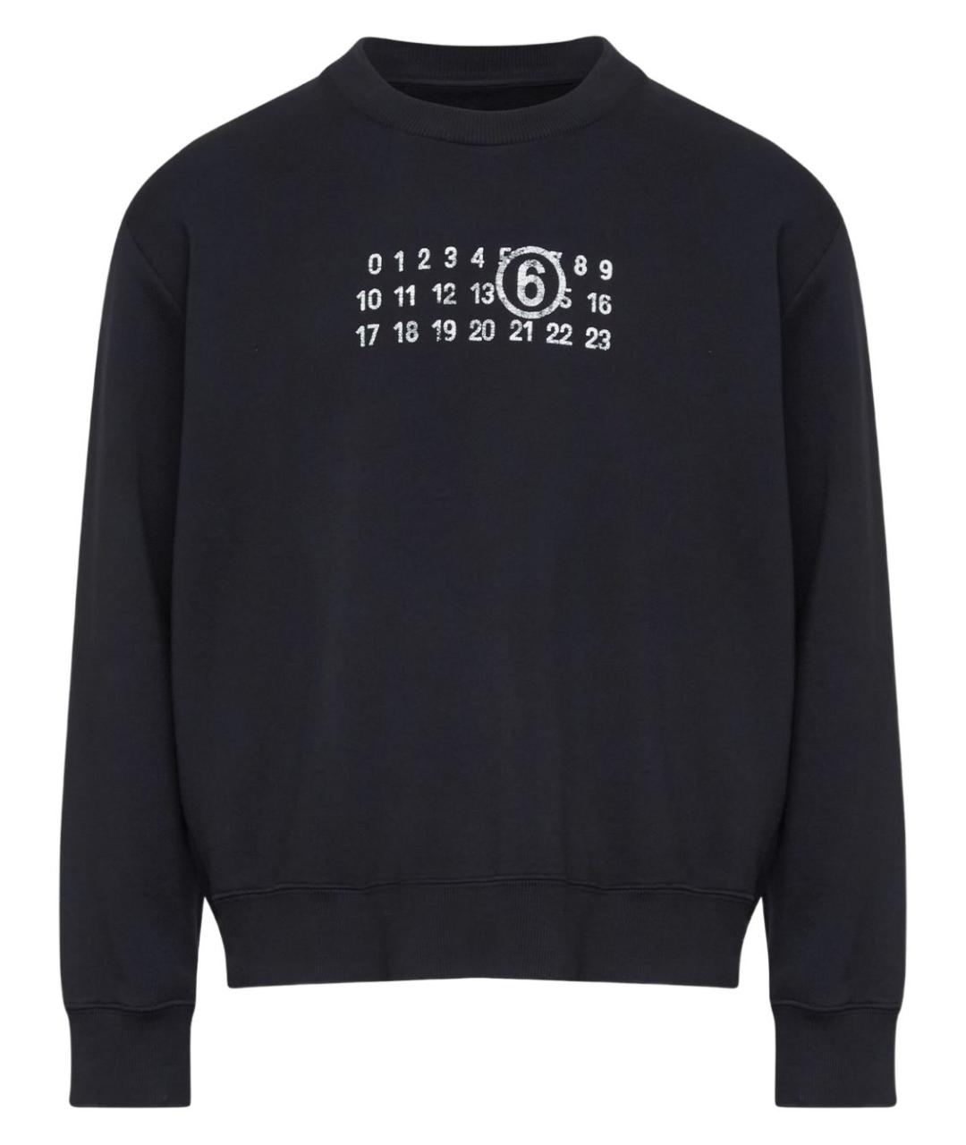 MM6 MAISON MARGIELA Черный хлопковый джемпер / свитер, фото 1