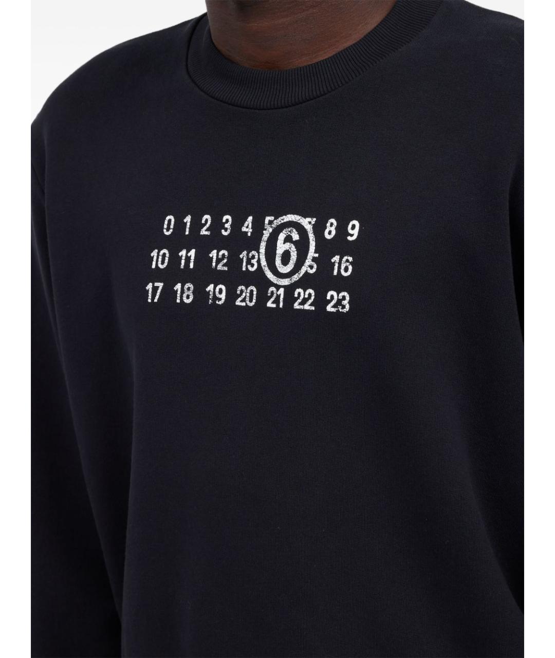 MM6 MAISON MARGIELA Черный хлопковый джемпер / свитер, фото 2