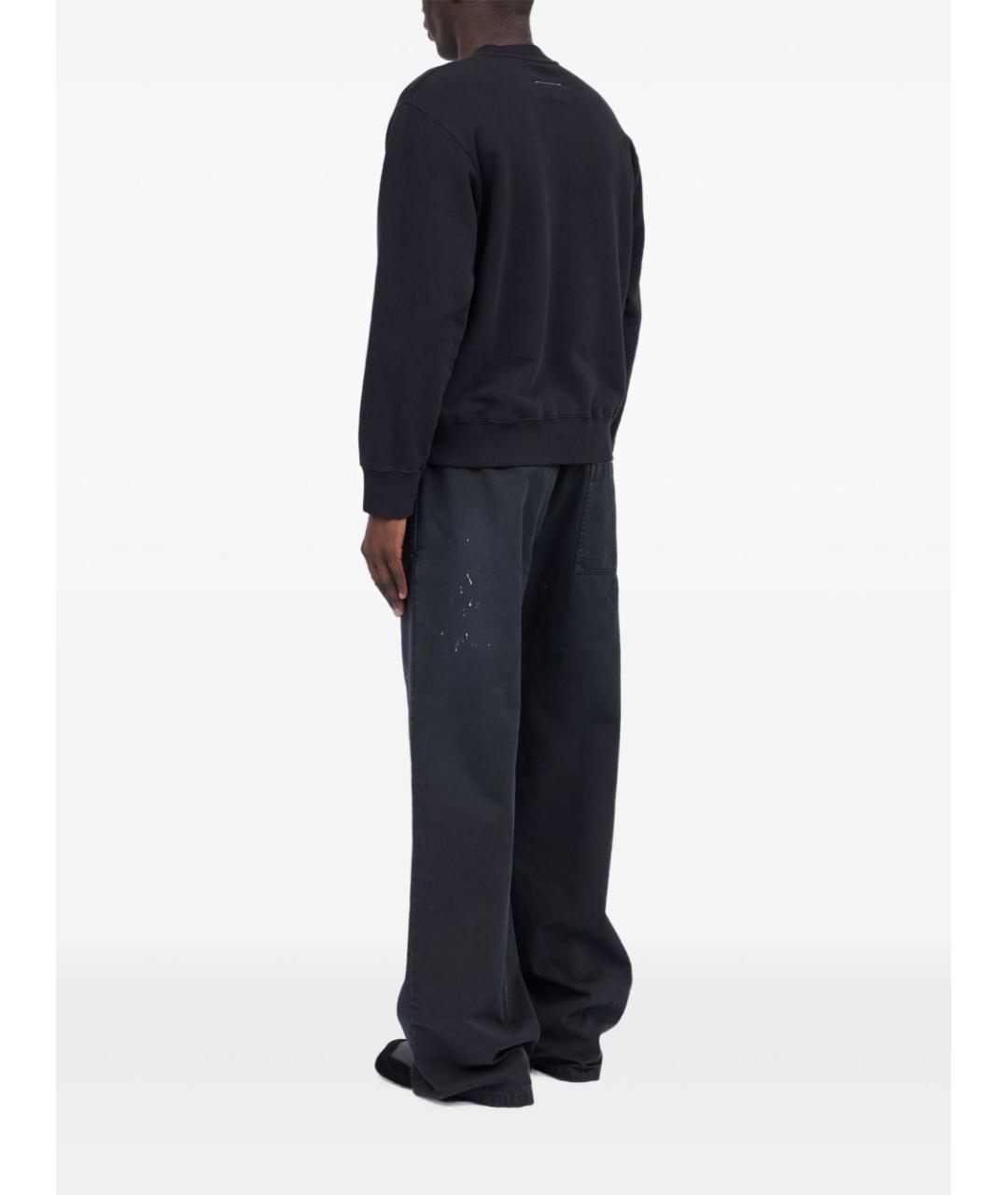 MM6 MAISON MARGIELA Черный хлопковый джемпер / свитер, фото 5