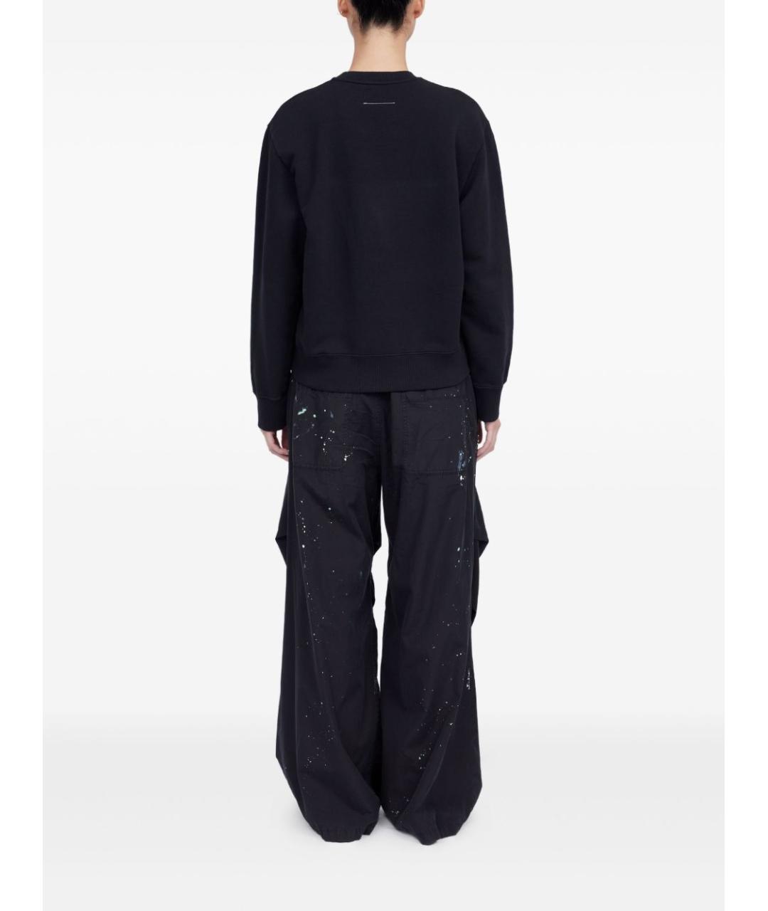 MM6 MAISON MARGIELA Черный хлопковый джемпер / свитер, фото 4
