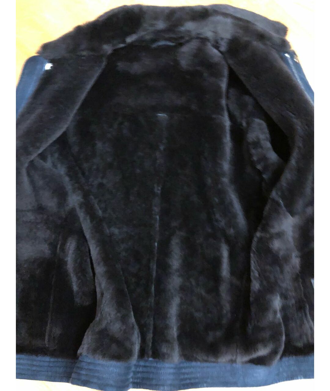 EMPORIO ARMANI Синяя кожаная куртка, фото 5