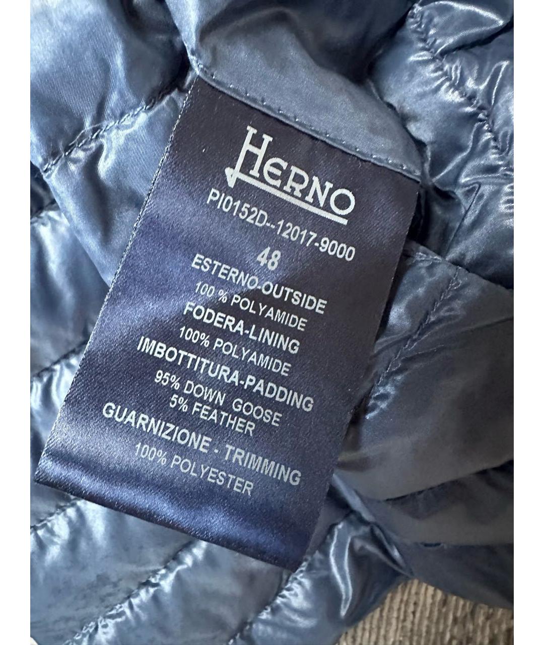 HERNO Синий жилет, фото 4