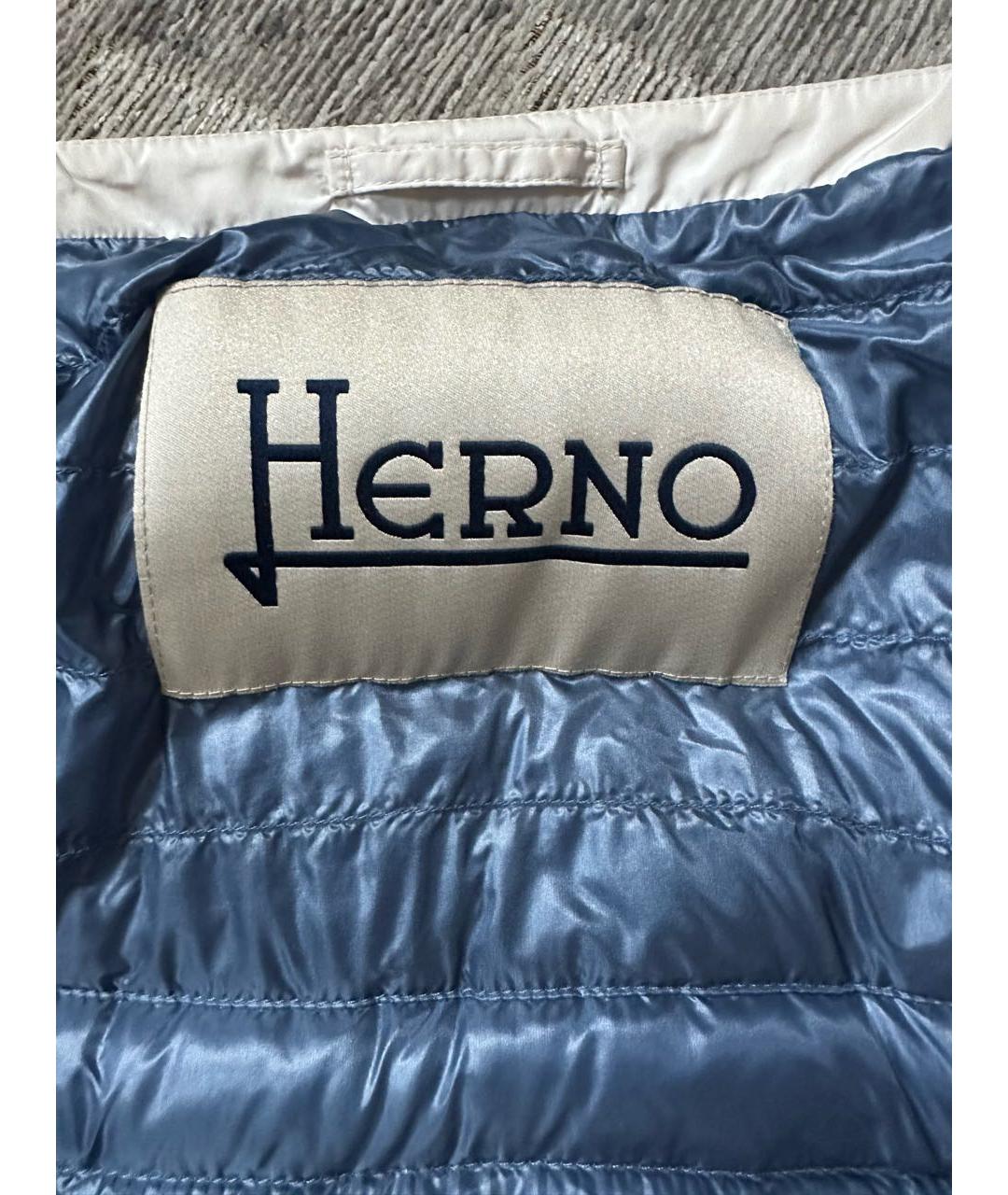 HERNO Синий жилет, фото 3