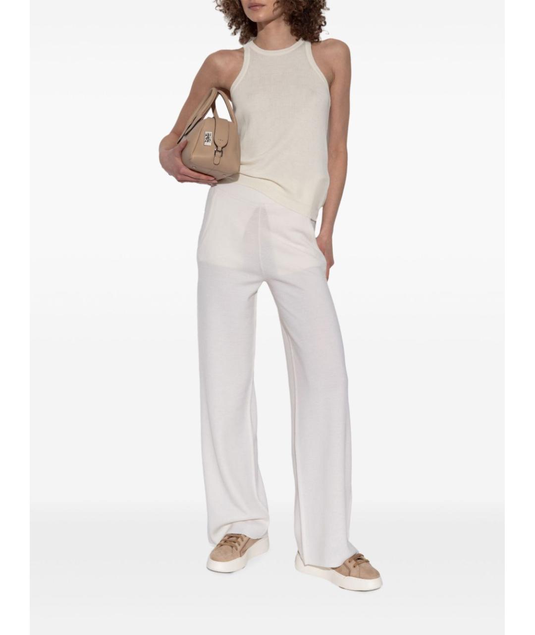 MAX MARA Бежевая хлопковая майка, фото 4