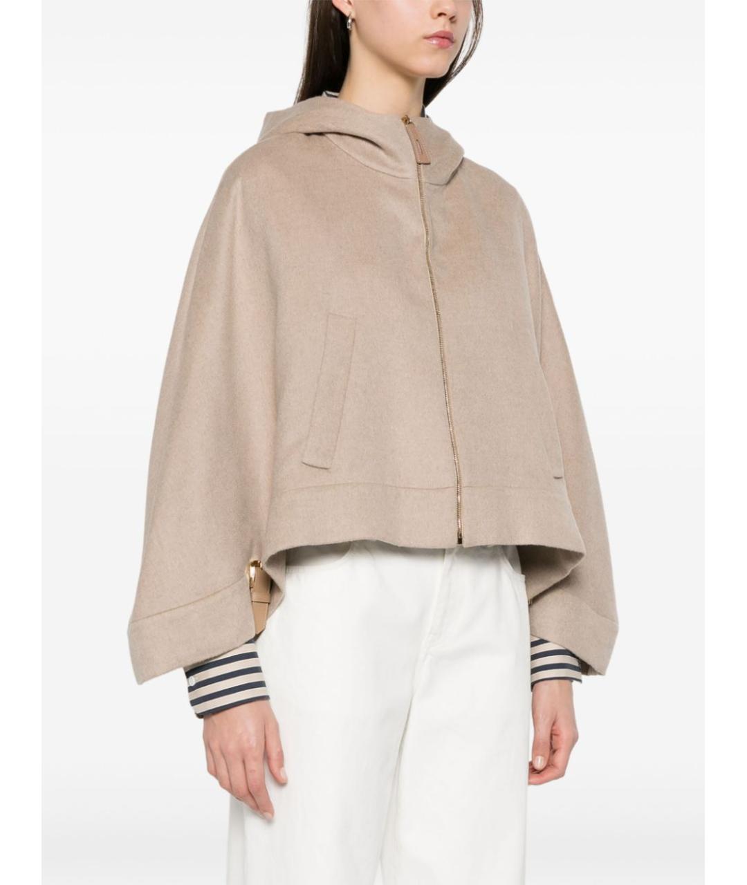 MAX MARA Бежевая кашемировая куртка, фото 2