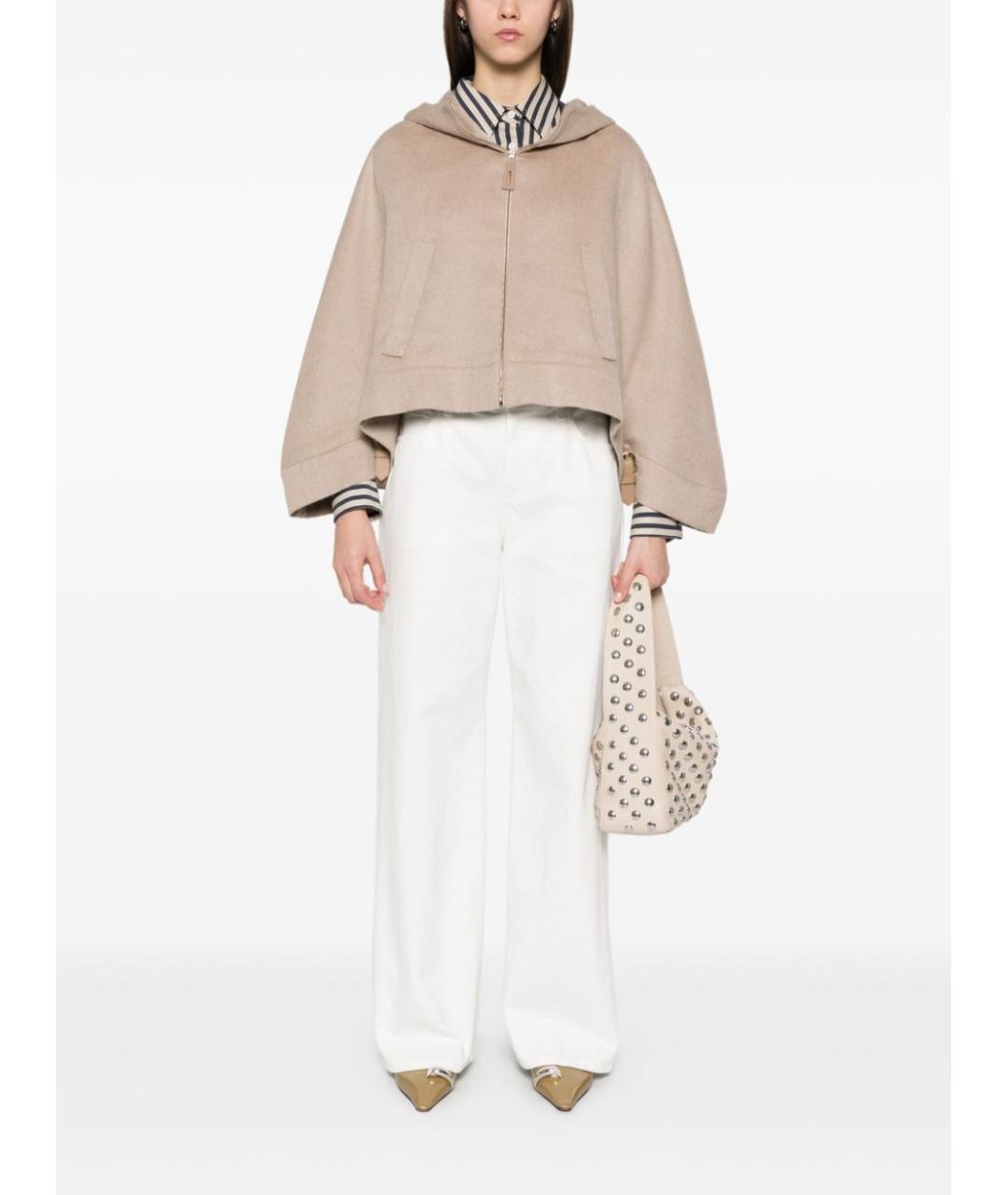 MAX MARA Бежевая кашемировая куртка, фото 4