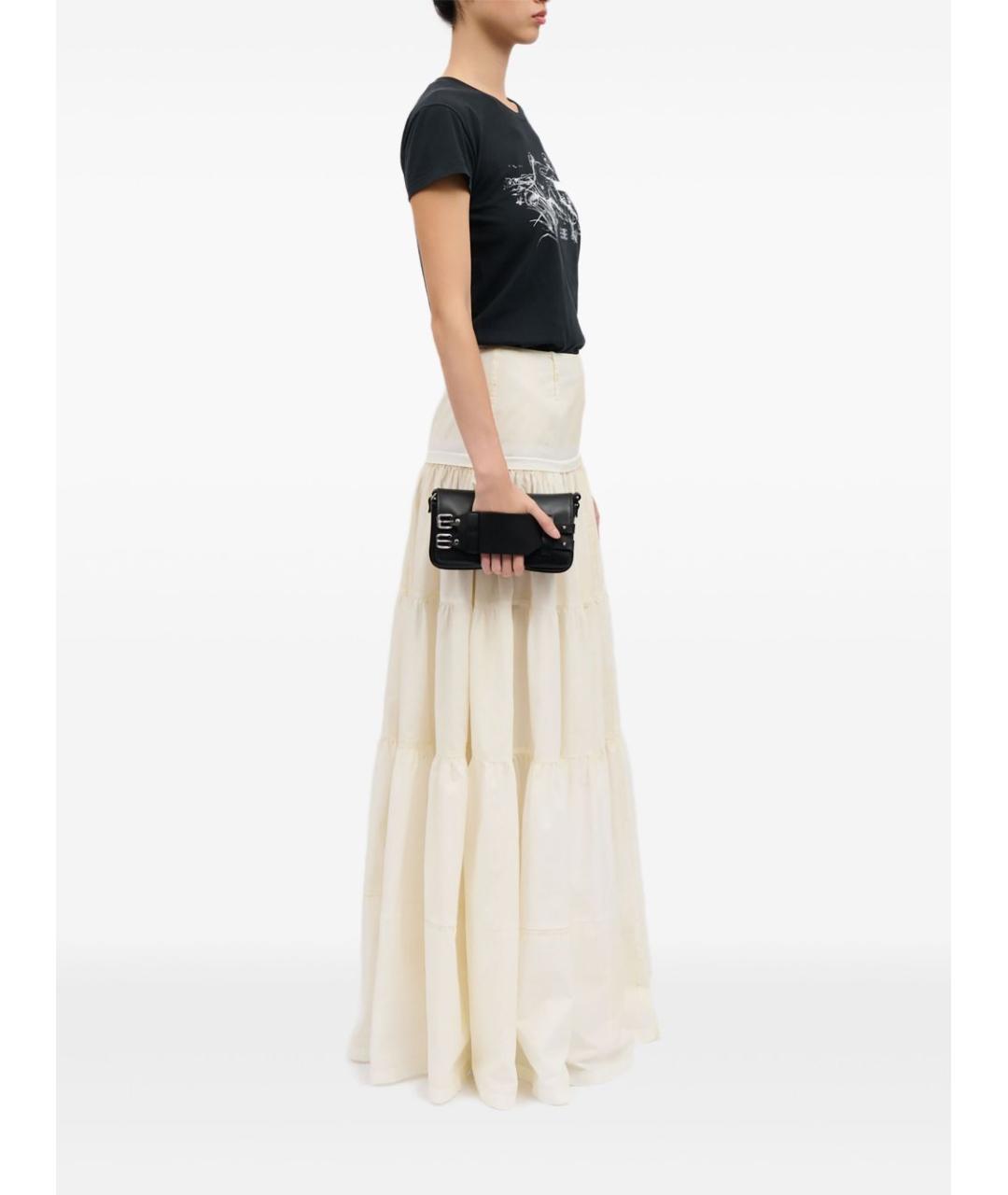 MM6 MAISON MARGIELA Черная кожаная сумка через плечо, фото 2