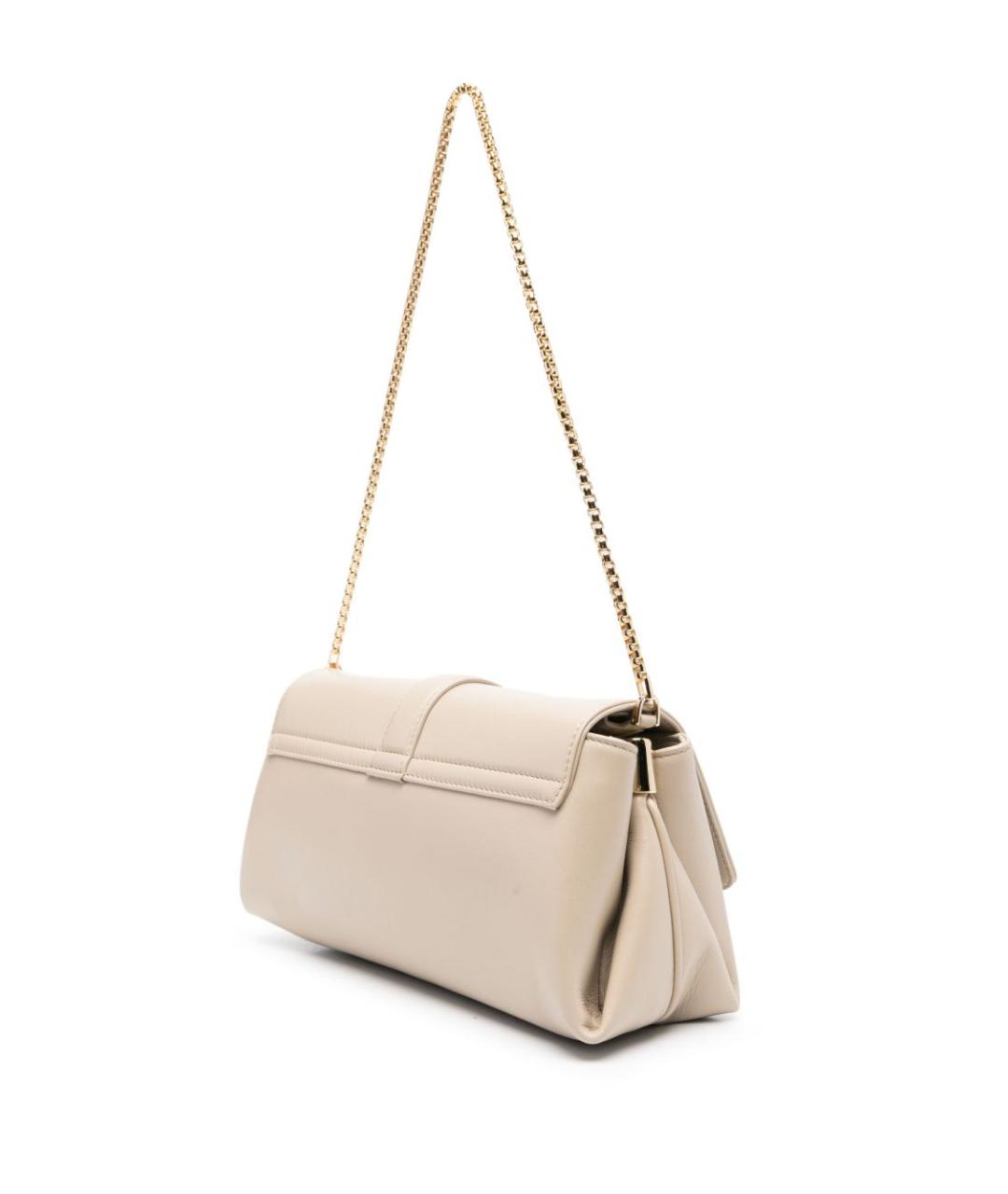 FERRAGAMO Бежевая кожаная сумка через плечо, фото 4