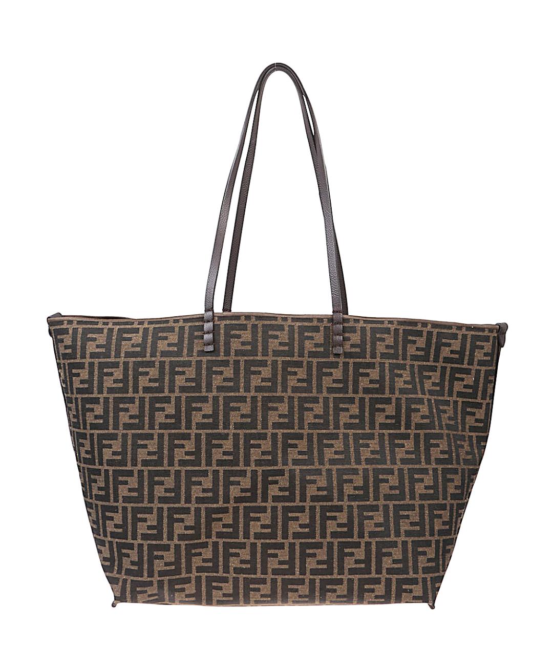 FENDI Коричневая сумка тоут, фото 1