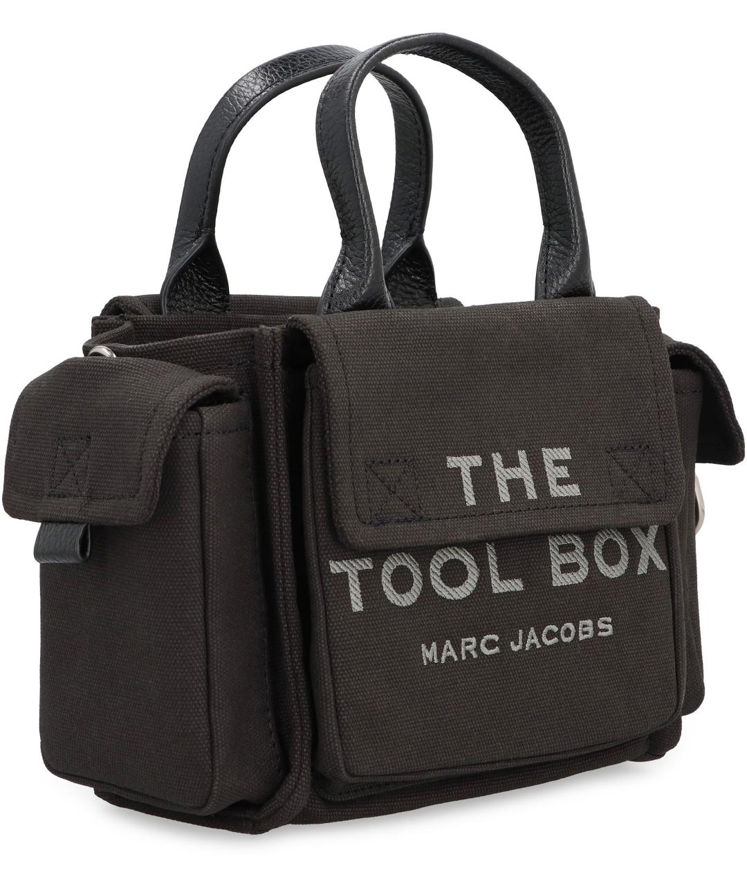 MARC JACOBS Черная хлопковая сумка тоут, фото 3