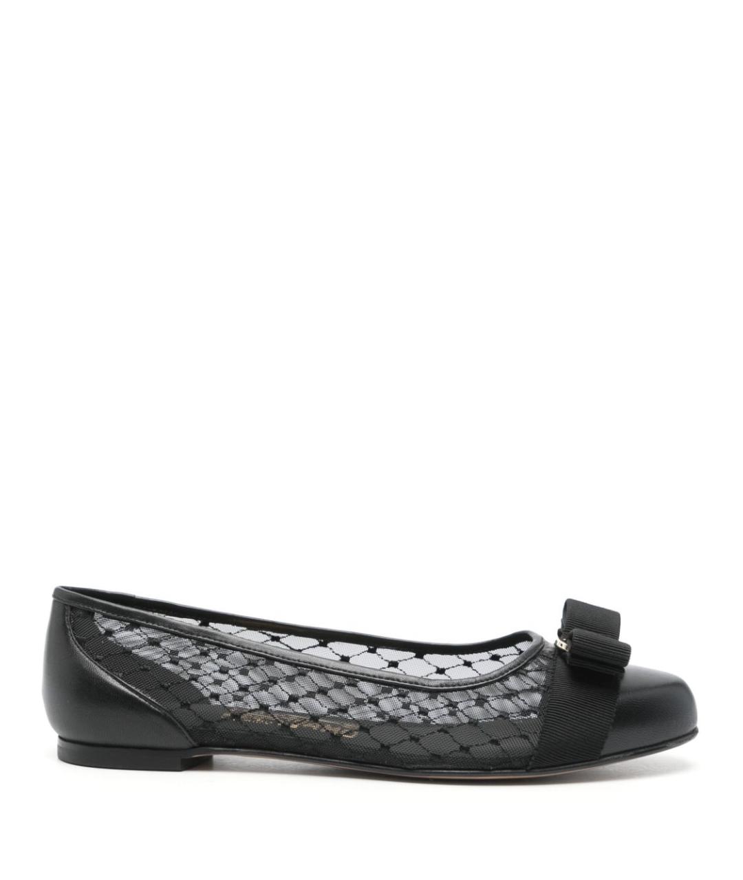 FERRAGAMO Черные балетки, фото 1