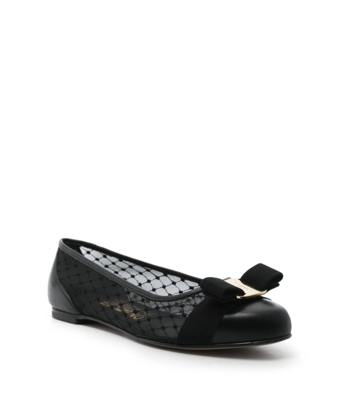 FERRAGAMO Черные балетки, фото 2