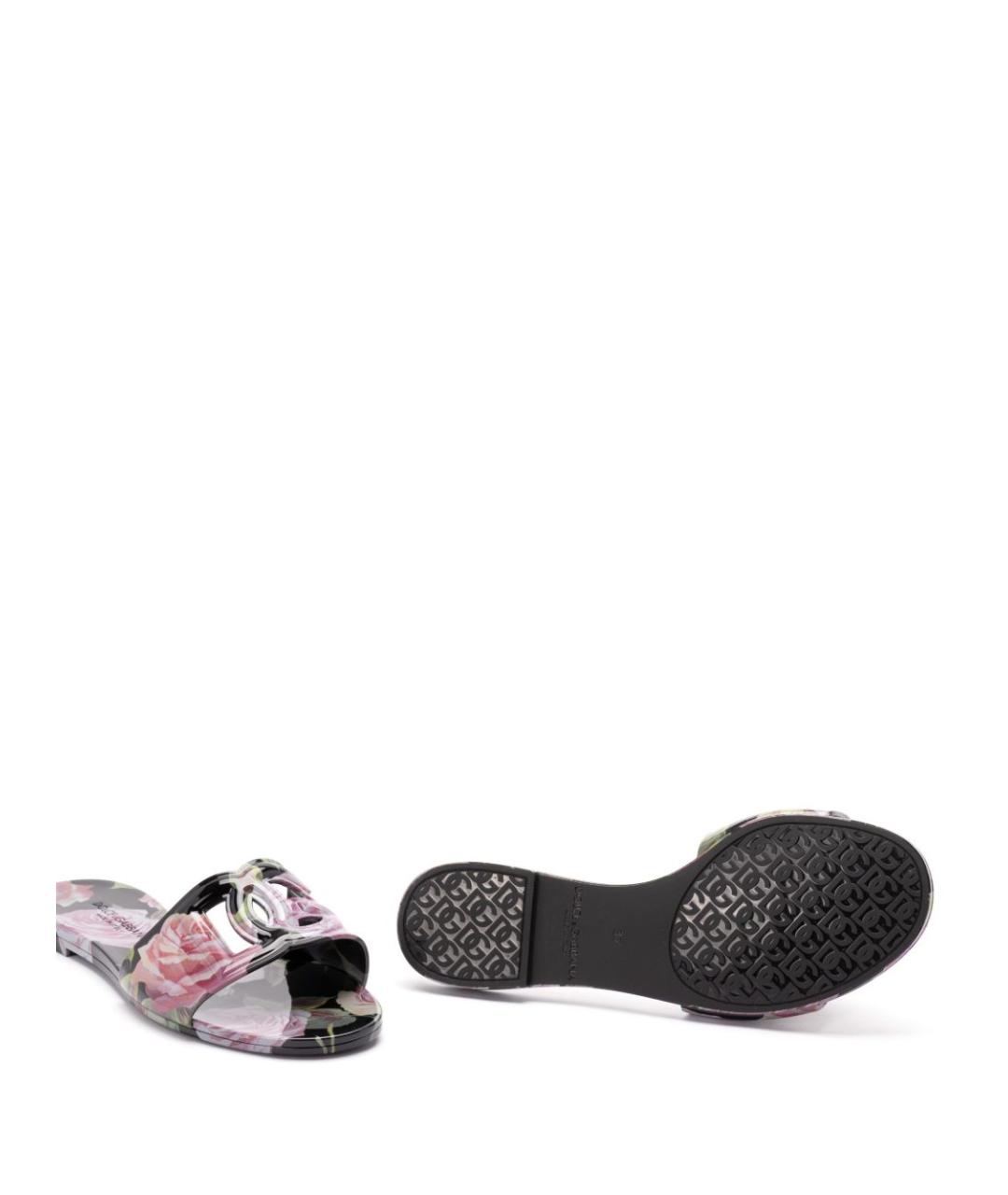 DOLCE&GABBANA Мульти шлепанцы, фото 2