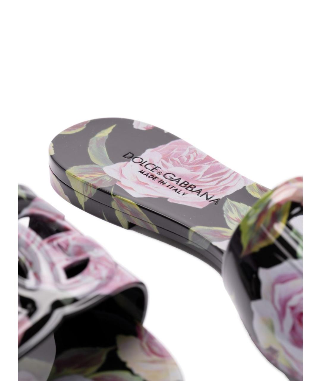 DOLCE&GABBANA Мульти шлепанцы, фото 5