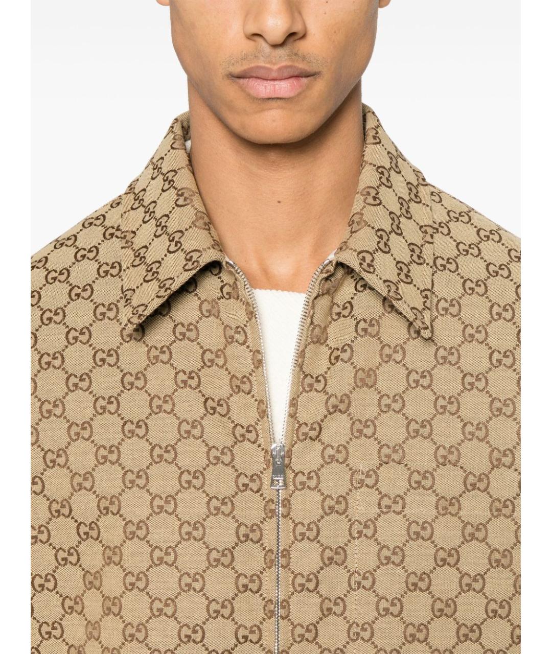 GUCCI Бежевая кэжуал рубашка, фото 2