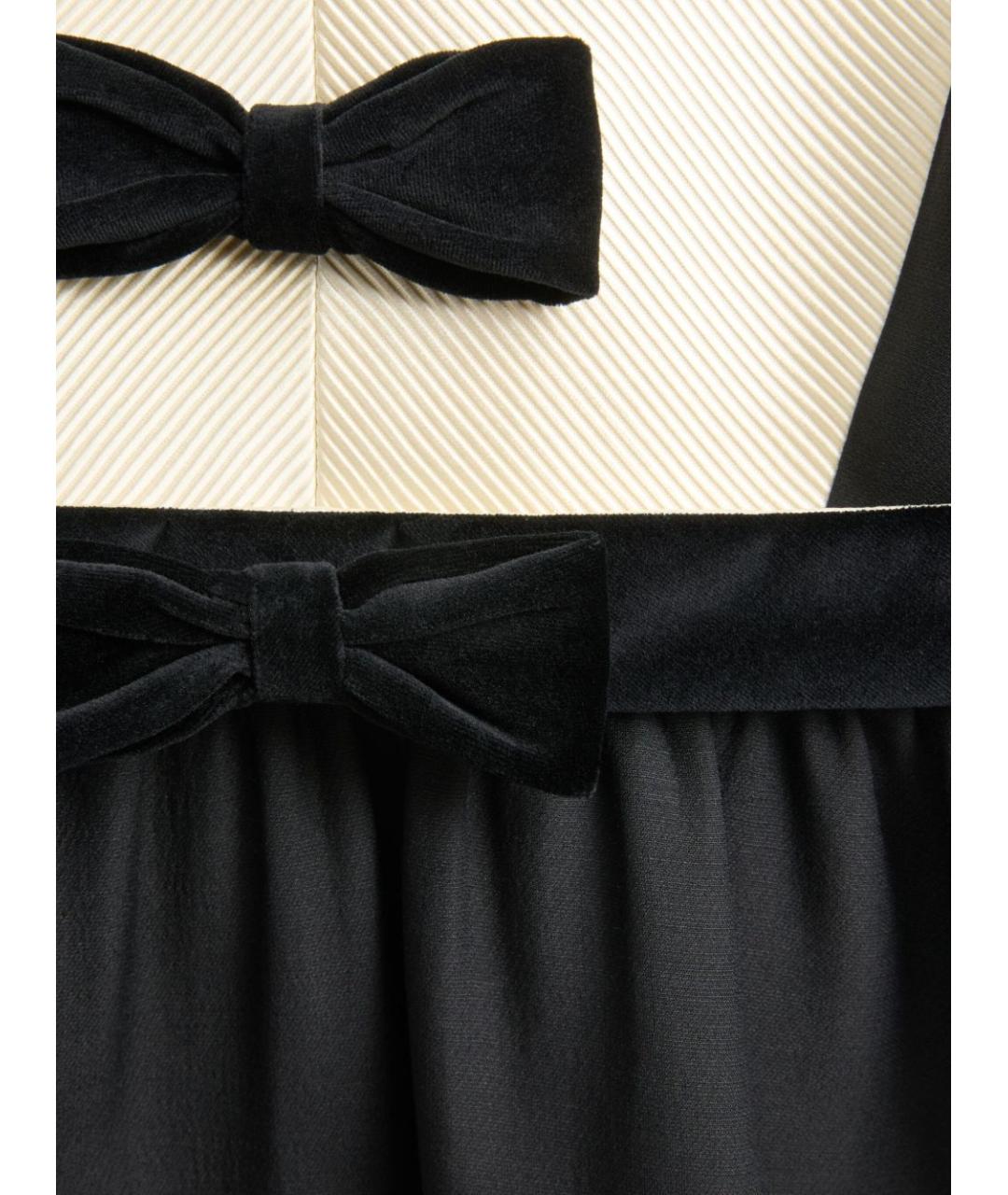 VALENTINO Черное шерстяное повседневное платье, фото 2