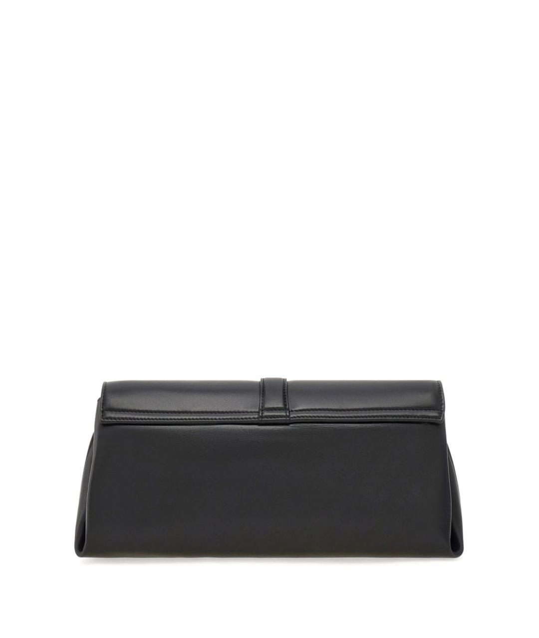 FERRAGAMO Черная кожаная сумка через плечо, фото 4