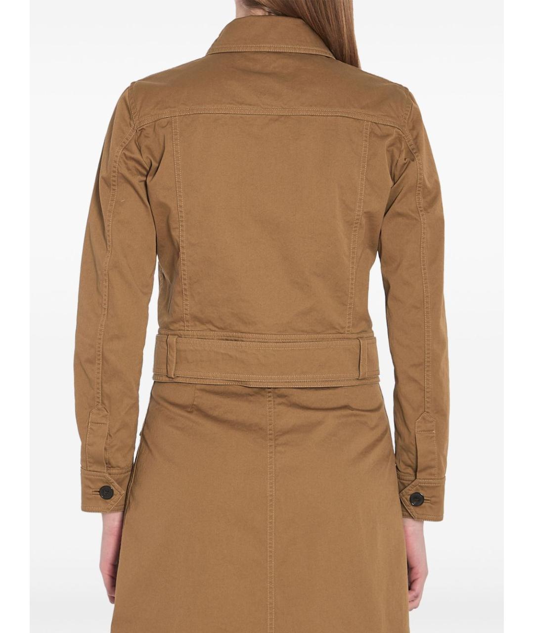SAINT LAURENT Бежевая хлопковая куртка, фото 6