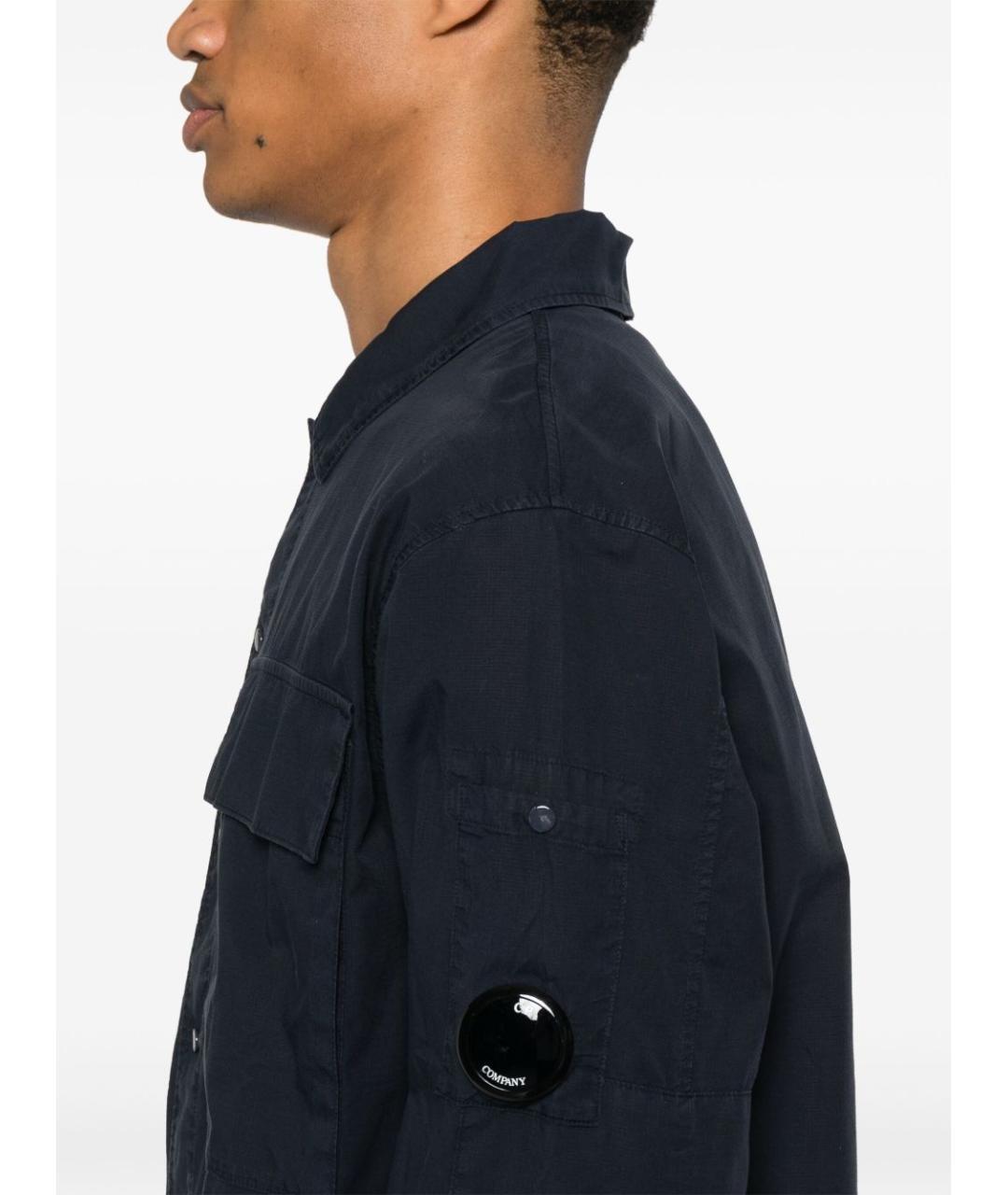 CP COMPANY Темно-синяя полиамидовая куртка, фото 4