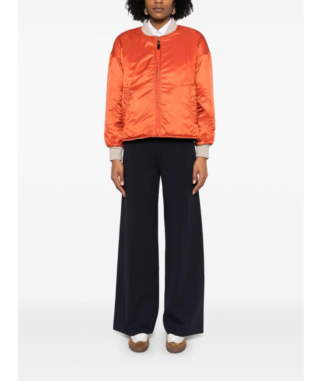 MAX MARA Бежевая полиэстеровая куртка, фото 3