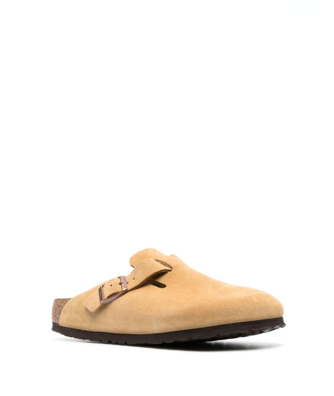 BIRKENSTOCK Бежевые замшевые сабо, фото 2