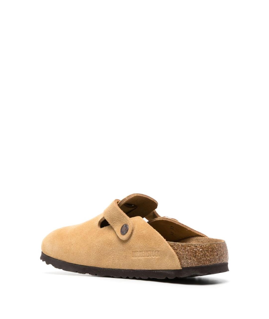 BIRKENSTOCK Бежевые замшевые сабо, фото 3