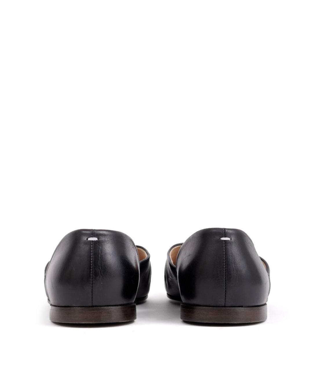 MAISON MARGIELA Черные кожаные лоферы, фото 5