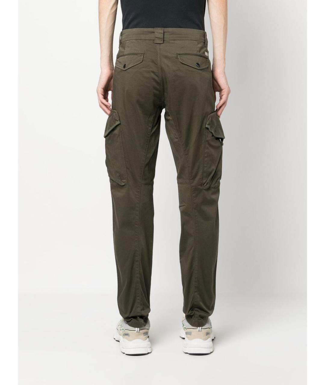 CP COMPANY Зеленые хлопковые повседневные брюки, фото 2
