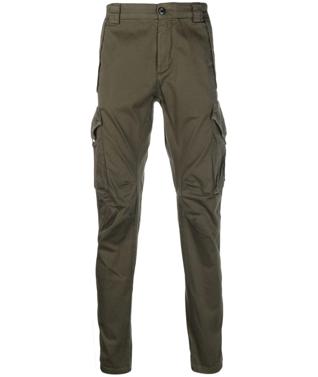 CP COMPANY Зеленые хлопковые повседневные брюки, фото 1