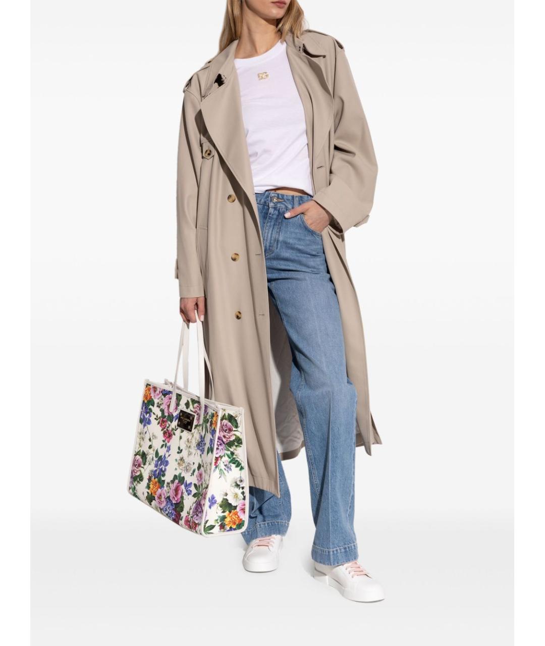 DOLCE&GABBANA Розовые кожаные кеды, фото 4