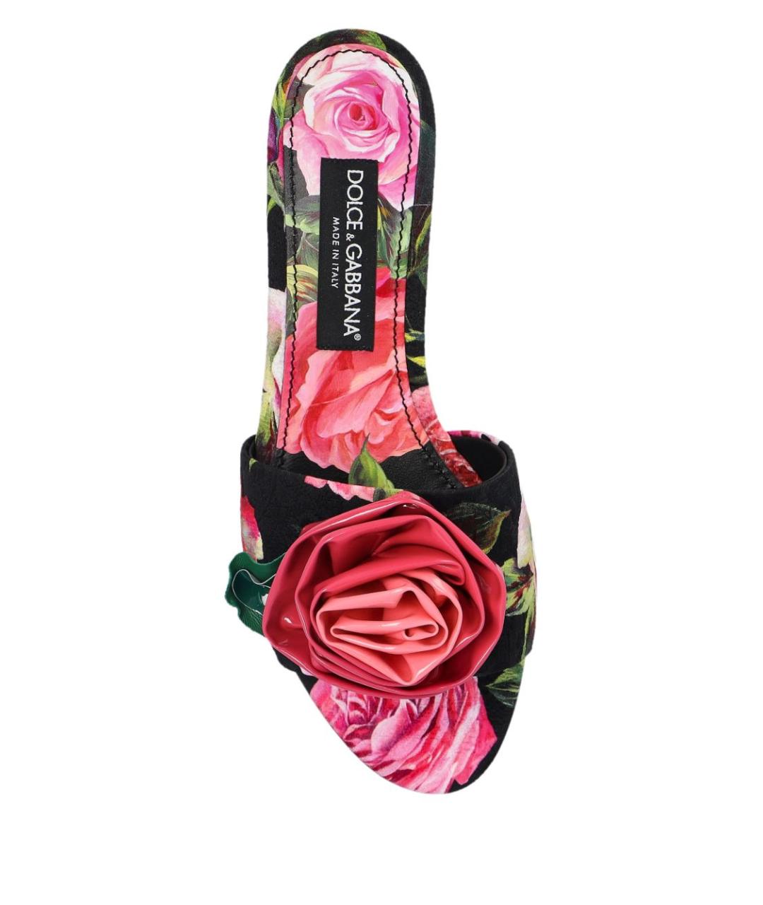 DOLCE&GABBANA Мульти шлепанцы, фото 3