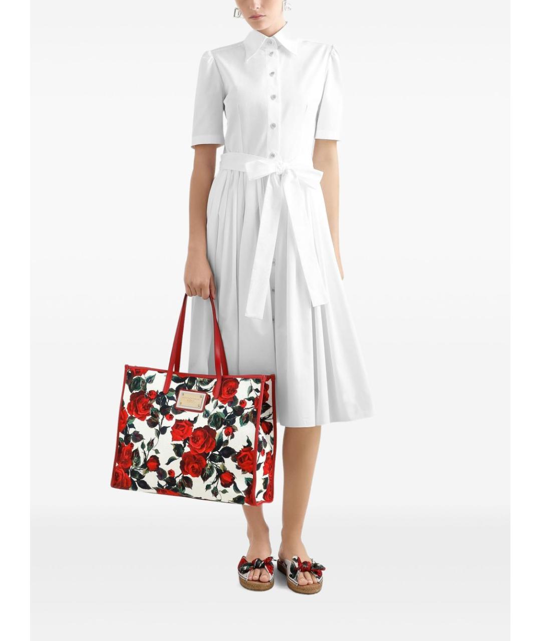 DOLCE&GABBANA Мульти тканевая сумка тоут, фото 4