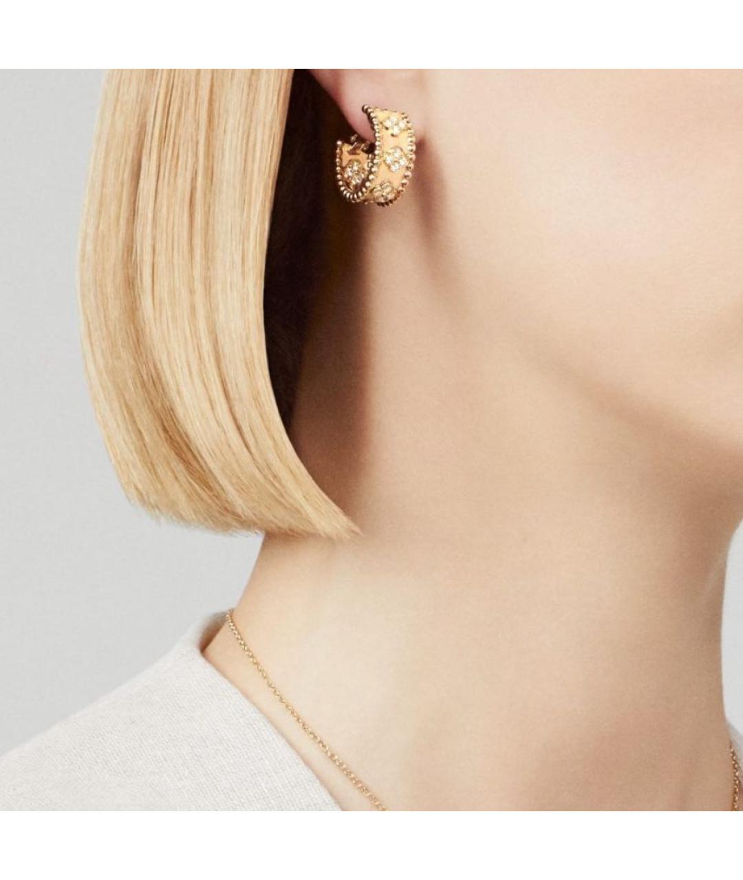 VAN CLEEF & ARPELS Золотые серьги из желтого золота, фото 2