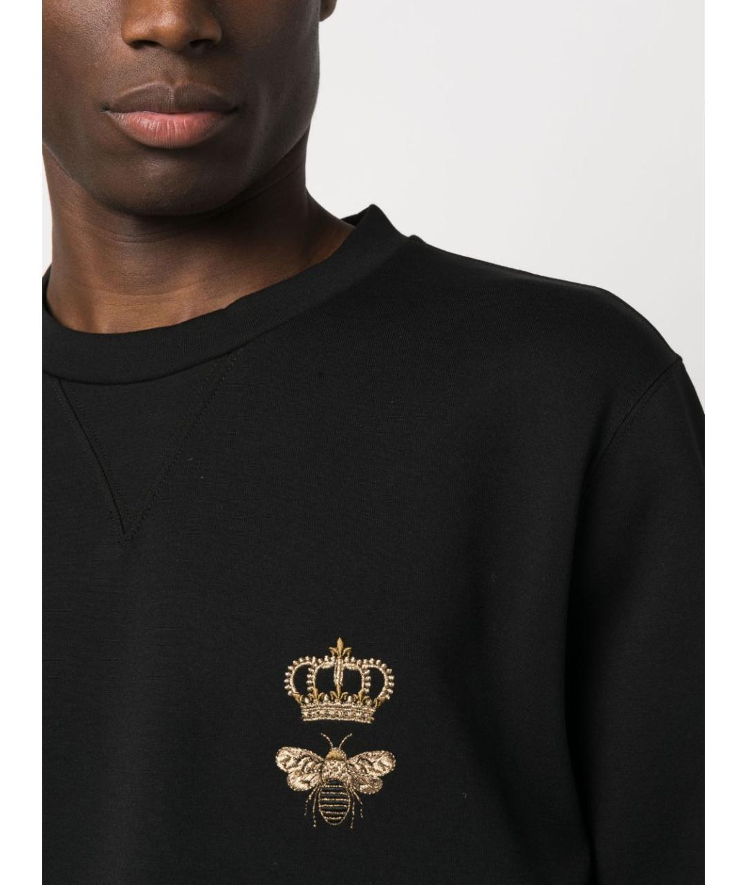 DOLCE&GABBANA Черный полиэстеровый джемпер / свитер, фото 2